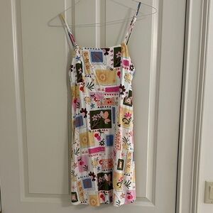 Monteau Multicolor Patterned Sundress Dress